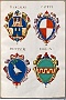 1550. Stemmi di alcune famiglie nobili di Padova.. Insignia nobilium Patavinorum.Biblioteca digitale Monaco di B 4 (Oscar Mario Zatta)